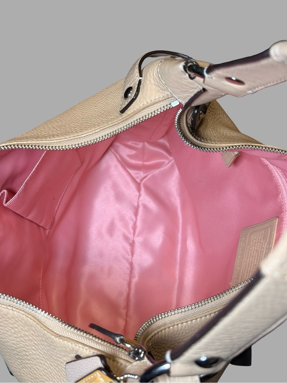 Vintage Coach Penelope Pebbled Leather Hobo Shoulder Bag - Style F14681Descripti - Picture 7 of 10